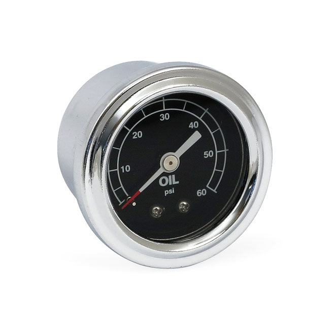 Oil Pressure Gauge Liquid Filled 60 Psi