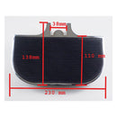 Mini-D Floorboards Black Inlay Chrome