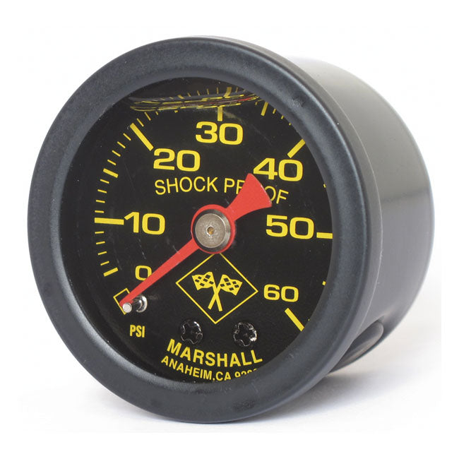 Oil Pressure Gauge 0-60 Psi Black Housing Midnight