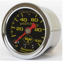 Oil Pressure Gauge 0-100 Psi Stainless Housing Midnight Face