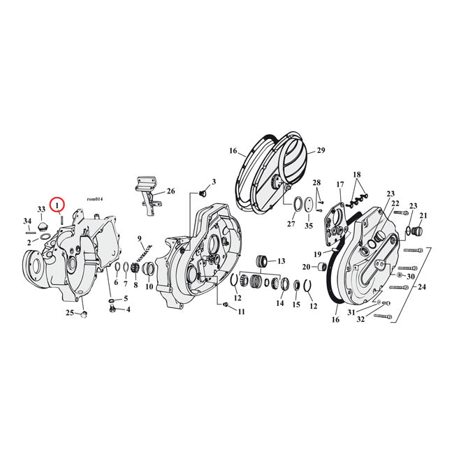 Studs Transmission To Primary & Cylinder Base