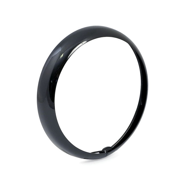 Outer Trim Ring 7 Inch Hydra Headlamp Gloss Black For 49-59 FL