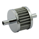 Dual Inlet Crankcase Breather Filter Chrome For Universal for head vented Models