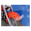 Front Fender Rail Cheese Grater Chrome