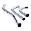 Upswept Head Pipes S-Pipe Around Oil Tank For 48-64 Panhead With Rigid Frame NU