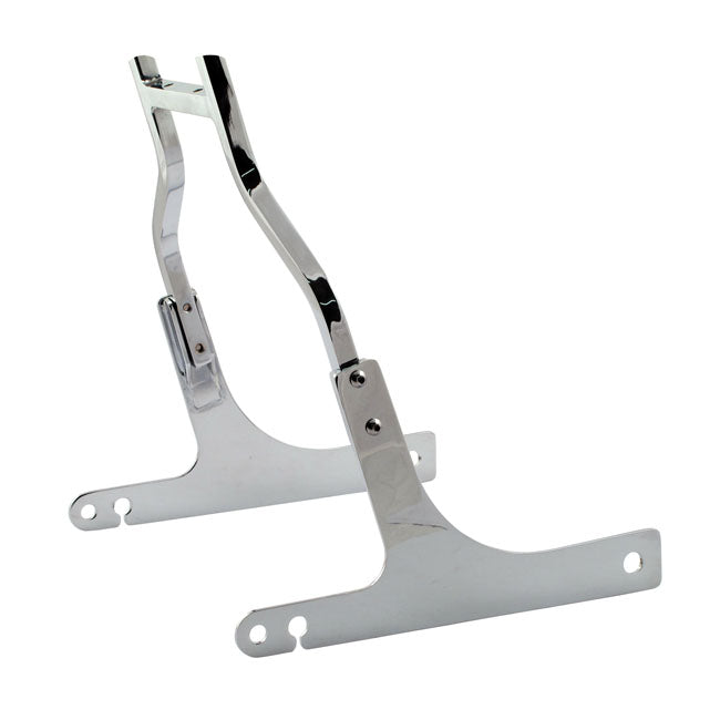 Sissybar Side Plates Rigid Mount Chrome For 96-01 Dyna Excl. FXDWG