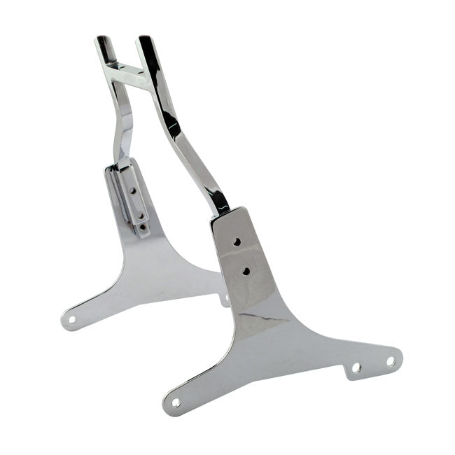 Sissybar Side Plates Rigid Mount Chrome For 82-94 FXR