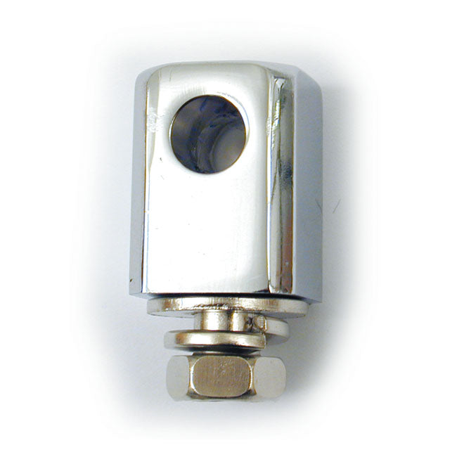 Bates Style Headlamp Mount Block Chrome