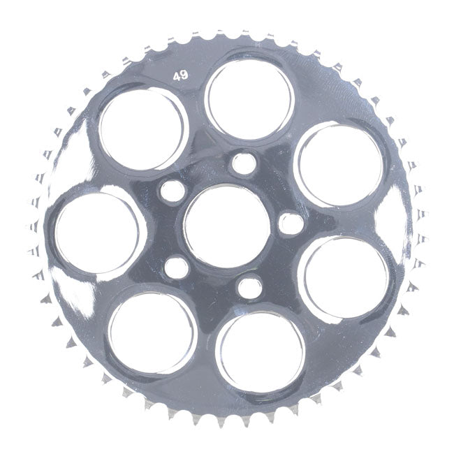 Rear Sprocket Chrome - 49T For 86-92 XL