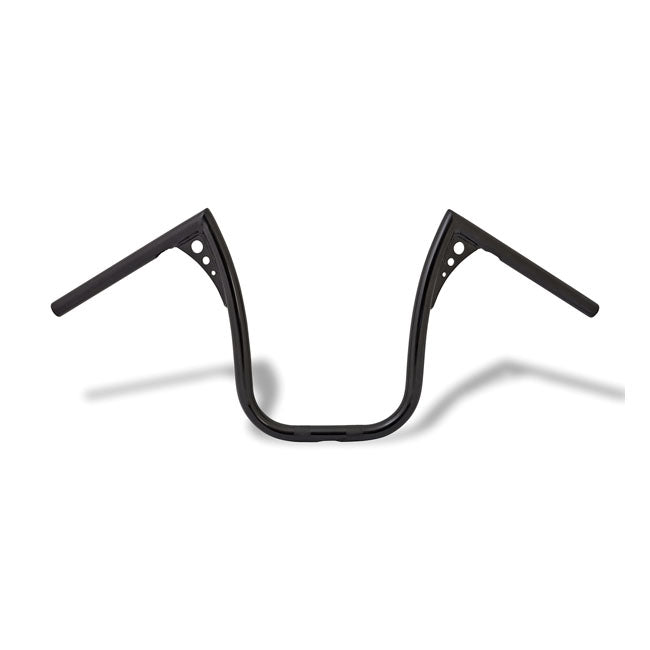 Hold-On Handlebar 12 Inch Rise 1 Inch Black For 82-22 H-D