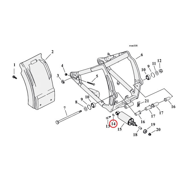 Washers Shock Absorber Bolts For 84-17 Softail NU