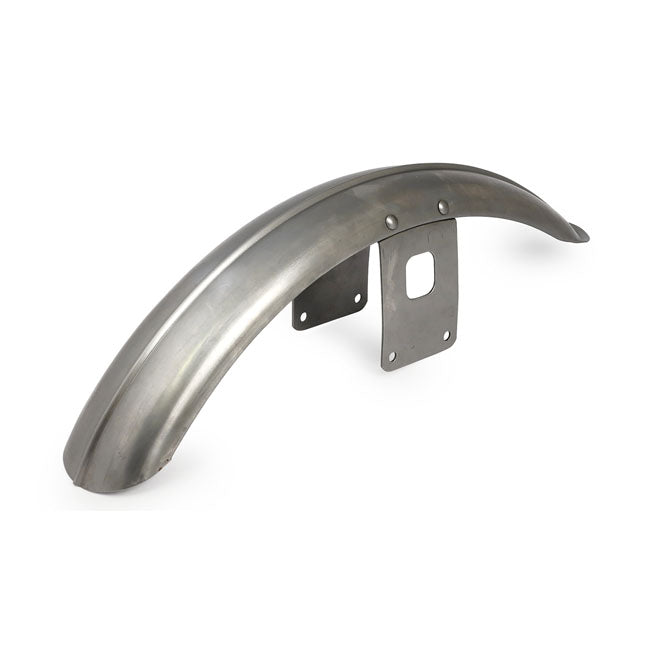 Ribbed Front Fender Raw Steel