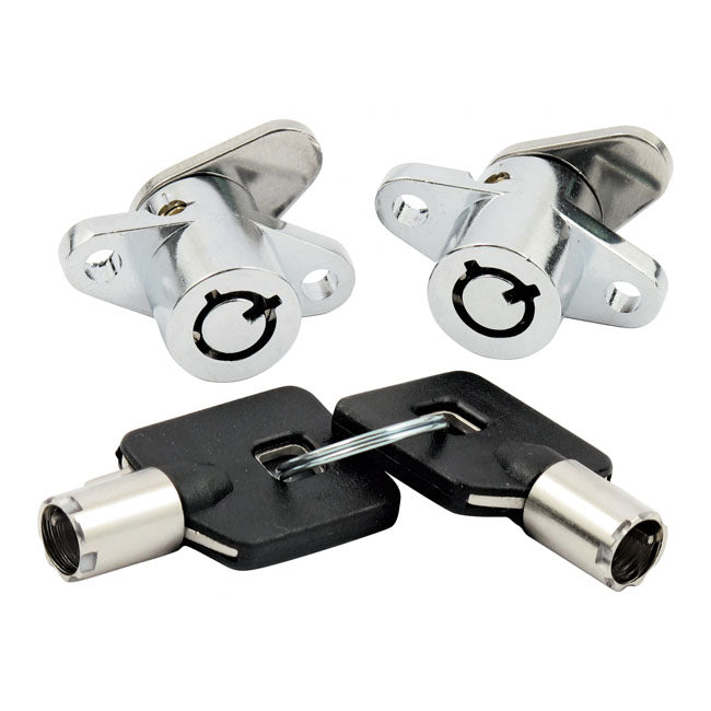 Lock Set Saddlebags For 93-13 FLT/Touring NU Black