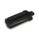 Rail Kick Pedal Flat Style With Rubber Inlays Black For H-D With top rotating kick pedal