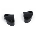 Handlebar Top Clamp Set Black Plain For 73-21 various B.T.