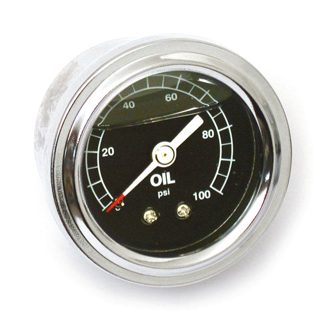 Oil Pressure Gauge Liquid Filled 100Psi