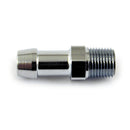 Oil Line Fitting Straight 1/8 NPT To 5/16 Inch Chrome