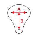 Fitzz Custom Solo Seat Black / T&R - Small 6cm Thick