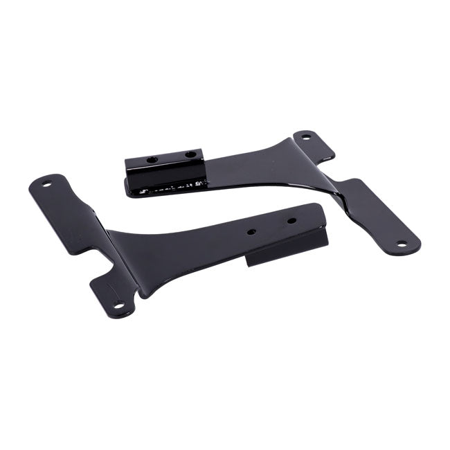 Sissybar Side Plates Rigid Mount Black For 94-03 XL