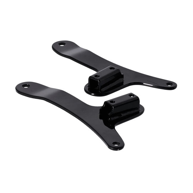 Sissybar Side Plates Rigid Mount Black - 20.3cm Wide