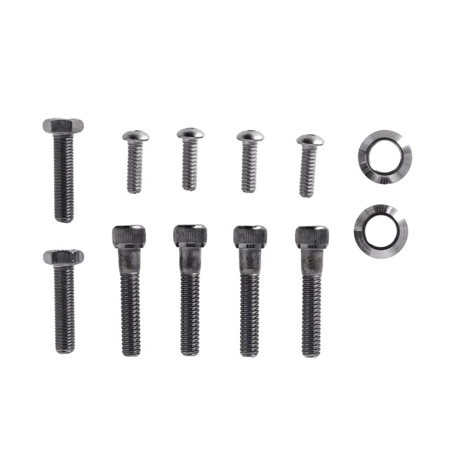 Sissybar Side Plates Rigid Mount Black - 20.3cm Wide