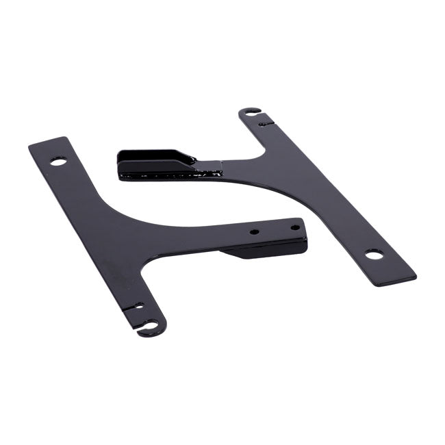 Sissybar Side Plates Rigid Mount Black For 91-95 Dyna Excl. FXDWG