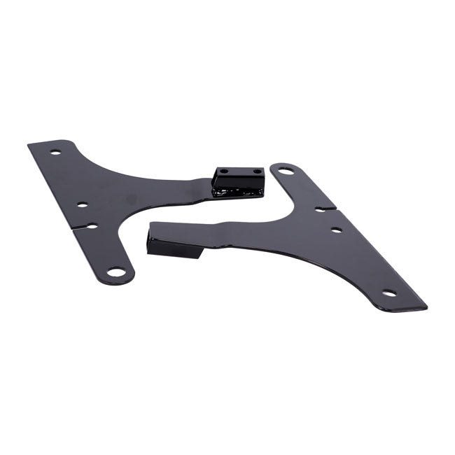 Sissybar Side Plates Rigid Mount Black For 2006 FLST