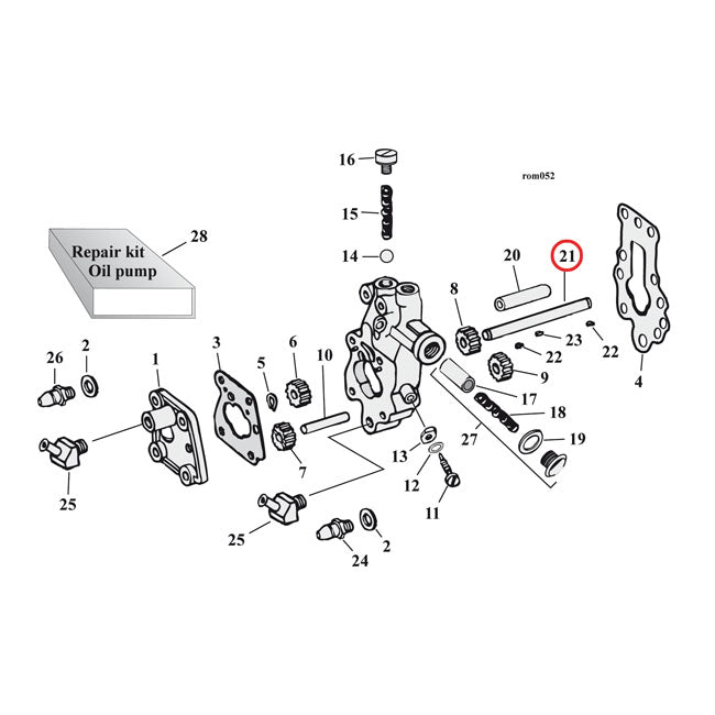 Oil Pump Drive Shaft For 36-67 B.T. NU