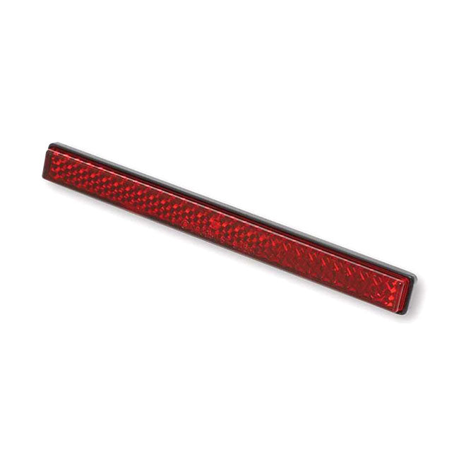 Universal B-Seen Reflector Rectangular 129X23Mm Red