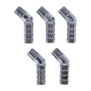 Oil Line Fitting 45 Degree Chrome