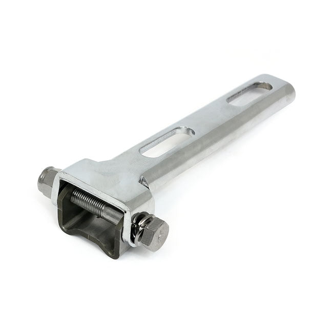 Universal Solo Seat Hinge Square Mount Weld-On Chrome