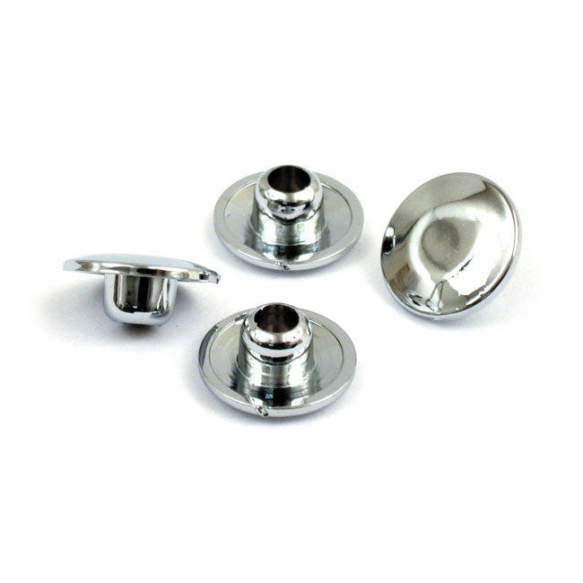 Push-In Mushroom Allen Head Plugs 5/16 Inch Chrome For 5/16 Inch threaded allen head bolts