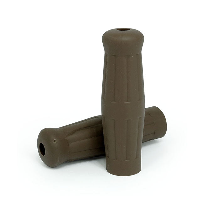 Vintage Style 1 Inch Grips Coffee Brown