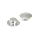 Handlebar Grip End Plug Set Silver