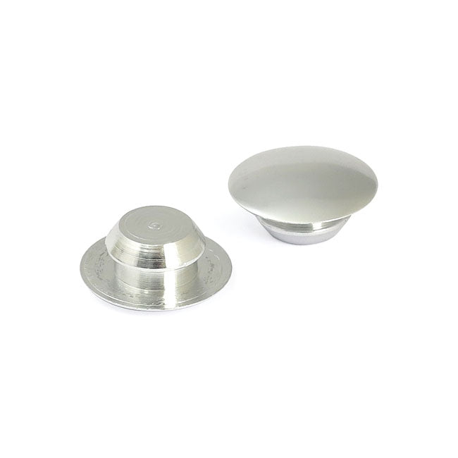 Handlebar Grip End Plug Set Silver