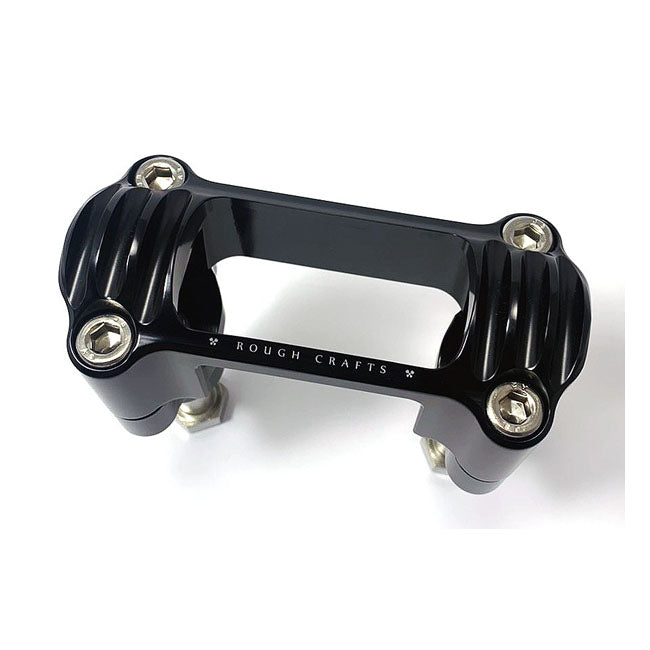 M8 Softail 1.3 Inch Finned Risers Black