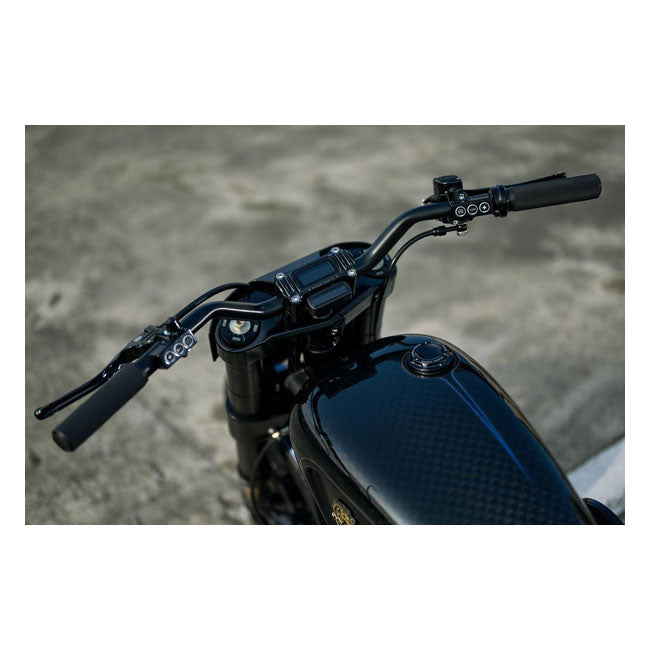 M8 Softail 1.3 Inch Finned Risers Black