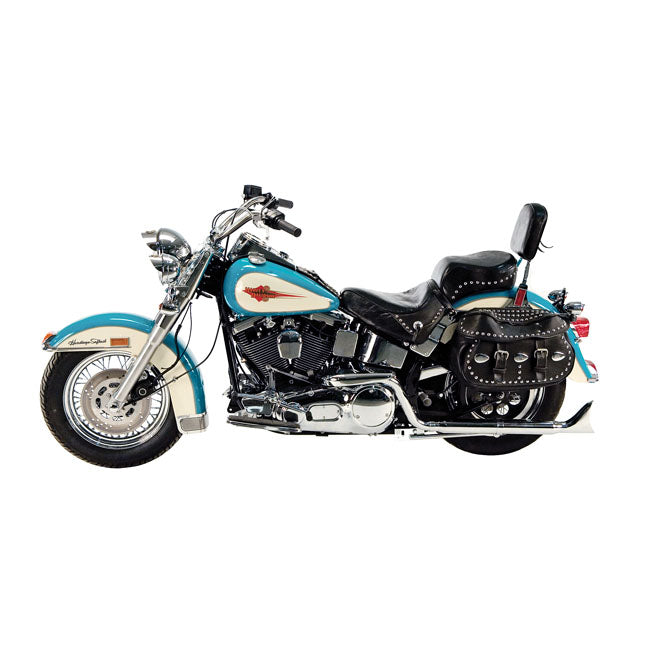Independent Dual Head Pipes Chrome For 85-94 Softail NU
