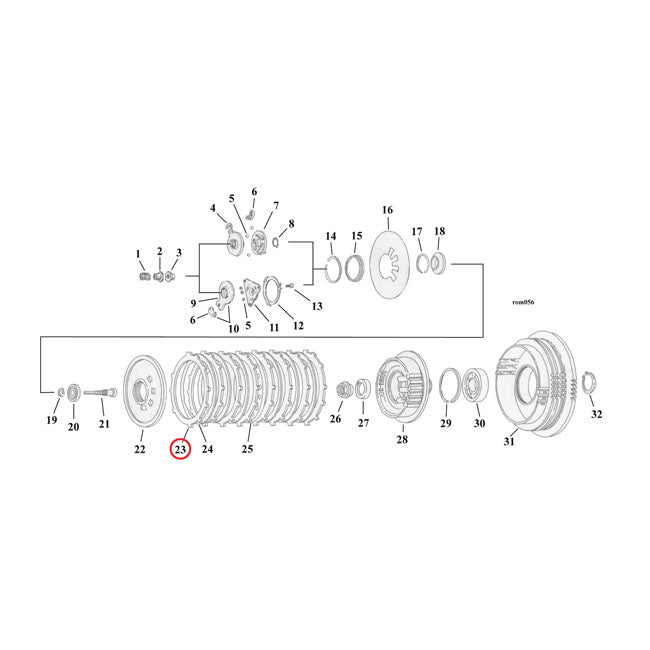 Clutch Friction Disc Set Aramid For 90-97 (NU) B.T.