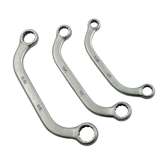 Curved Box End Wrench Set 3-Piece