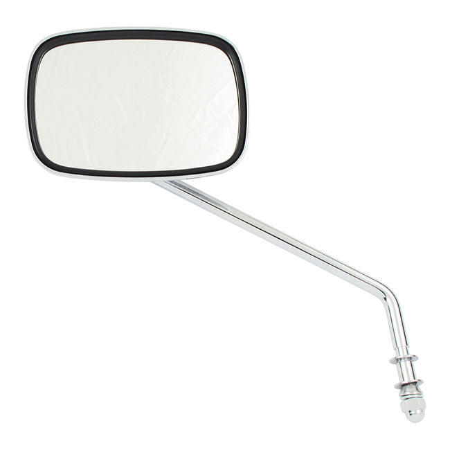 Late Oem Style Mirror Long Stem Right Side Chrome For 65-UP H-D