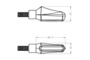 Curve Front Indicators + Running Lights Black