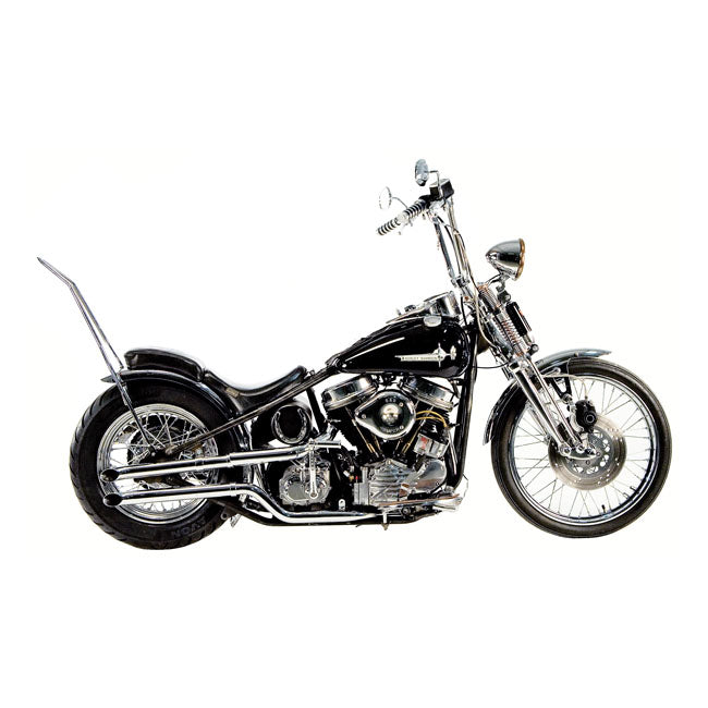 Tailpipe Extension Goose Cut Chrome - 18 Inch
