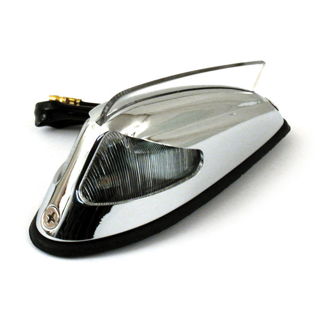 50-57 Style Front Fender Light Chrome Clear Lens