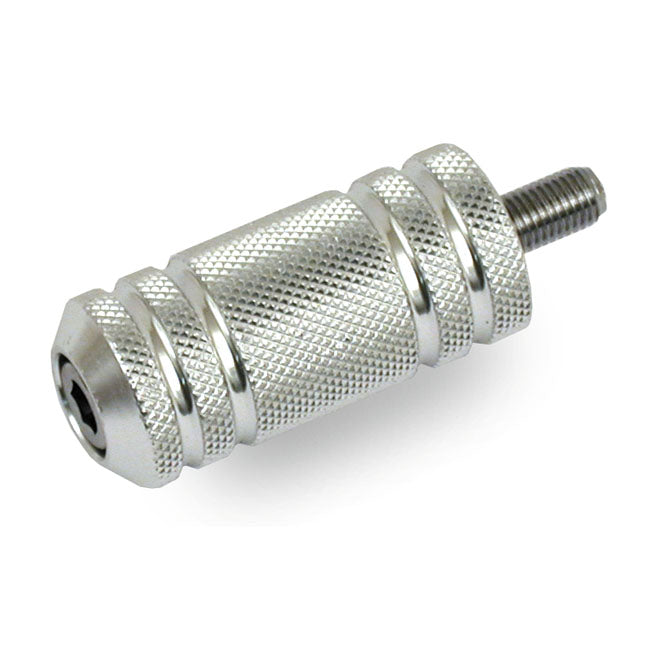 Knurled Aluminum Shift/Brake Peg Polished For Most H-D