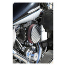 Street Metal High-Flow Air Intake Grind Chrome