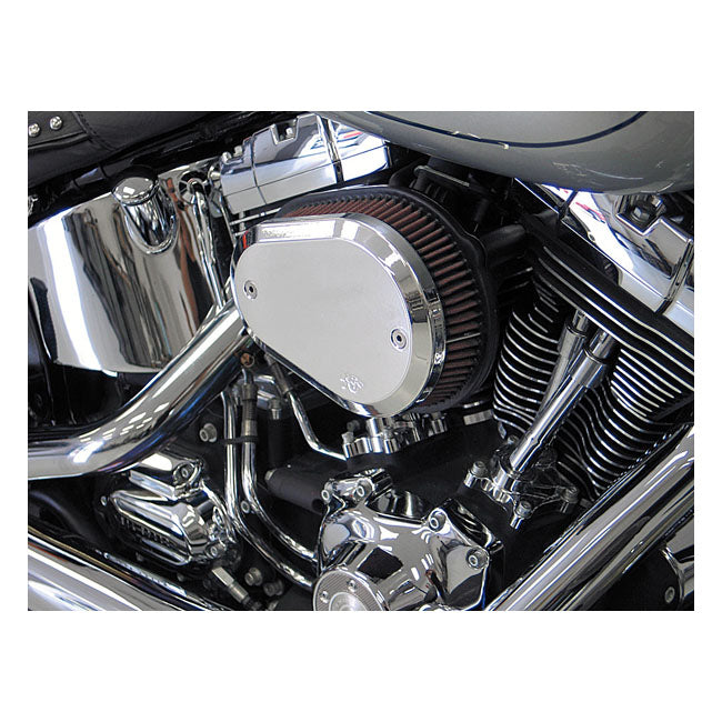 Street Metal High-Flow Air Intake Flare Chrome