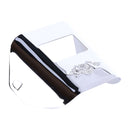 73-Up Taillight Visor Embossed Eagle Chrome For 73-23 H-D With conventional center mounted taillight