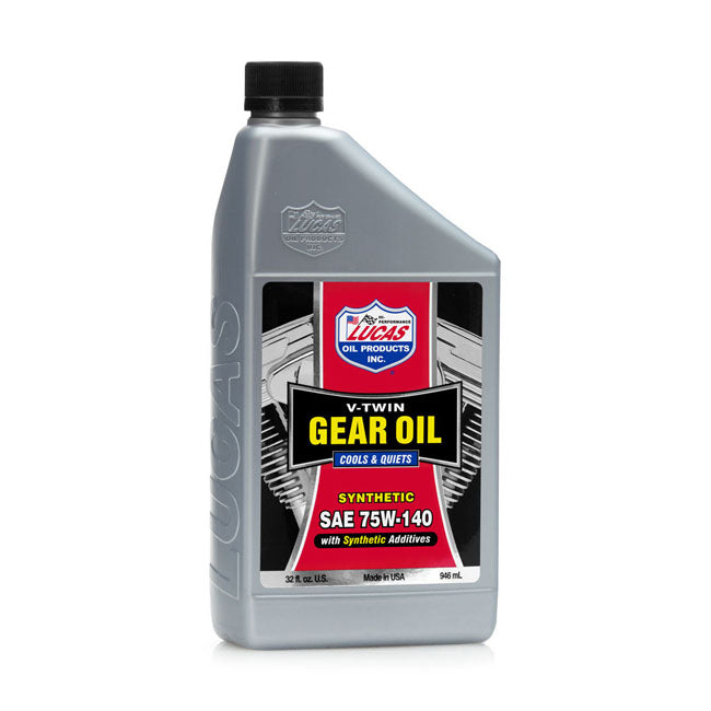 Lucas V-Twin Gear Oil 75W-140 Synthetic For 36-24 Big Twin