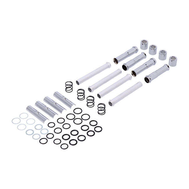 Complete Evo B.T. Pushrod Cover Kit Chrome